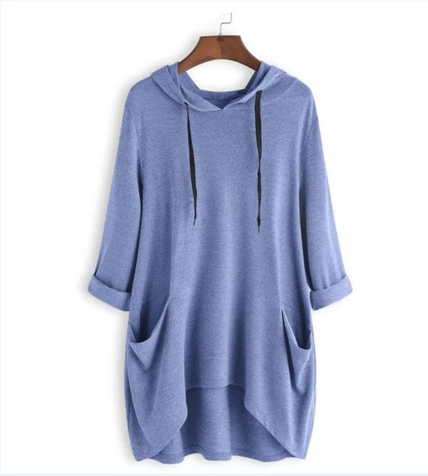 Signe Unregelmäßige Taschen-Sweatshirt