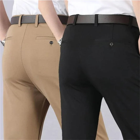 Rob's komfort stretch klassische herrenhosen