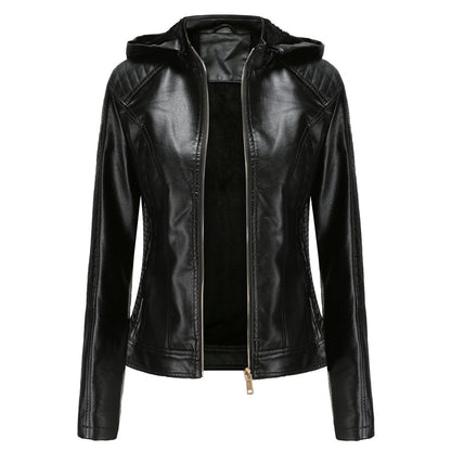 Luxuriöse schicke Lederjacke