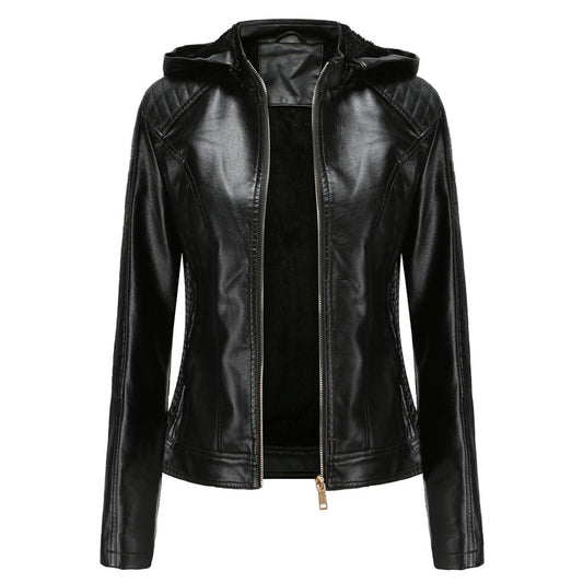 Luxuriöse schicke Lederjacke