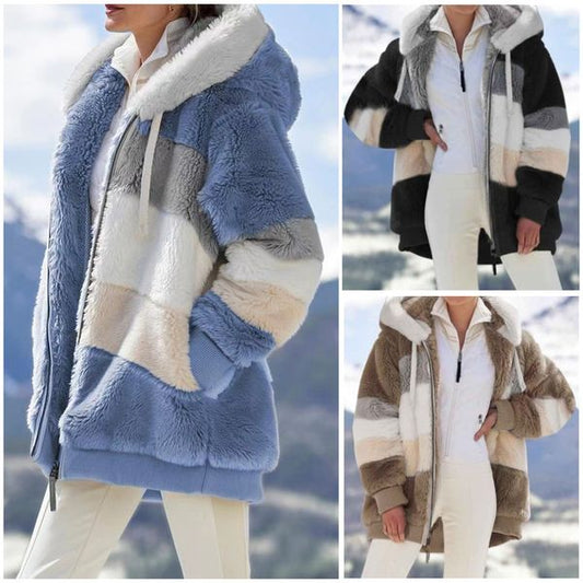 Warme Kapuzenjacke Oversized Jas