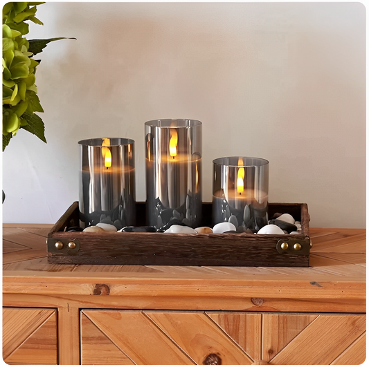 GlowSerenity Luxe Kerzen (3 Kerzen pro Set)