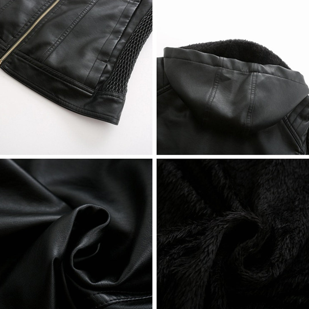 Luxuriöse schicke Lederjacke