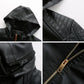 Luxuriöse schicke Lederjacke
