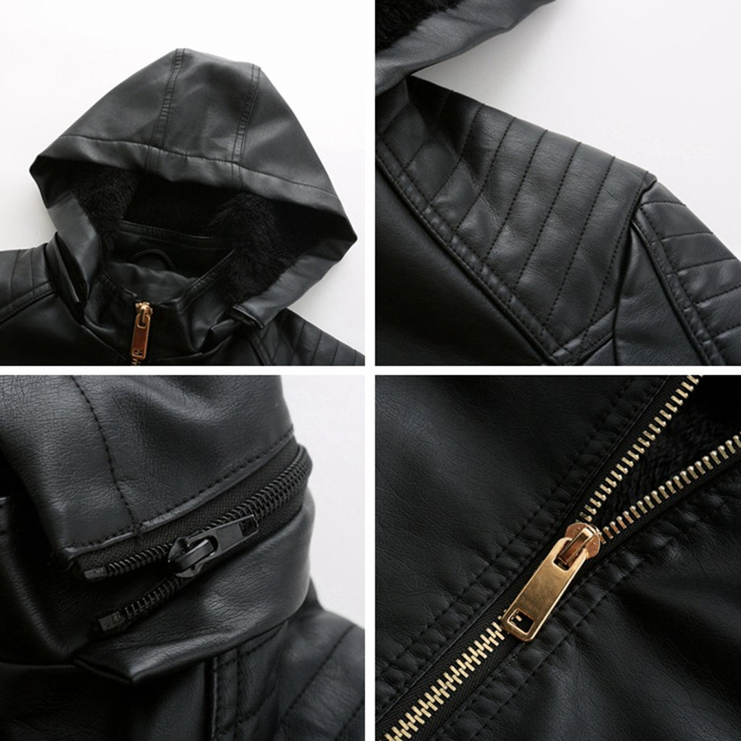 Luxuriöse schicke Lederjacke
