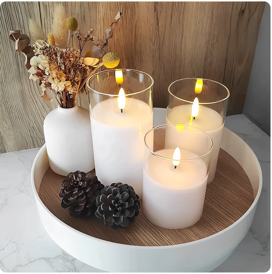 GlowSerenity Luxe Kerzen (3 Kerzen pro Set)