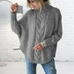 Modischer Rollkragenpullover aus Strick