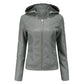 Luxuriöse schicke Lederjacke
