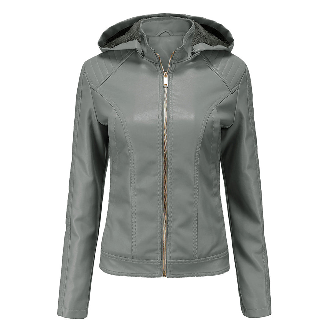 Luxuriöse schicke Lederjacke