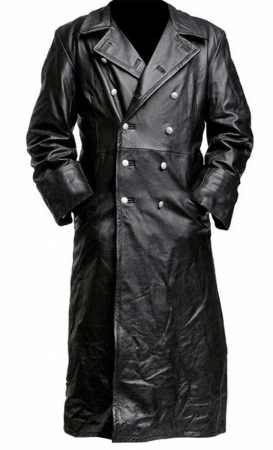 Chandler's der "maverick's eleganz" kunstleder mantel