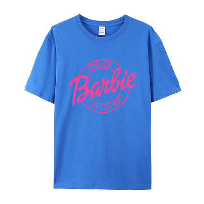 Sandy's retro-feier barbie druck tee