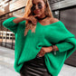 Jacquelyn's V-Ausschnitt Strickpullover
