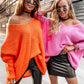 Jacquelyn's V-Ausschnitt Strickpullover