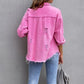 Queen's Zerrissene Denim-Jacke