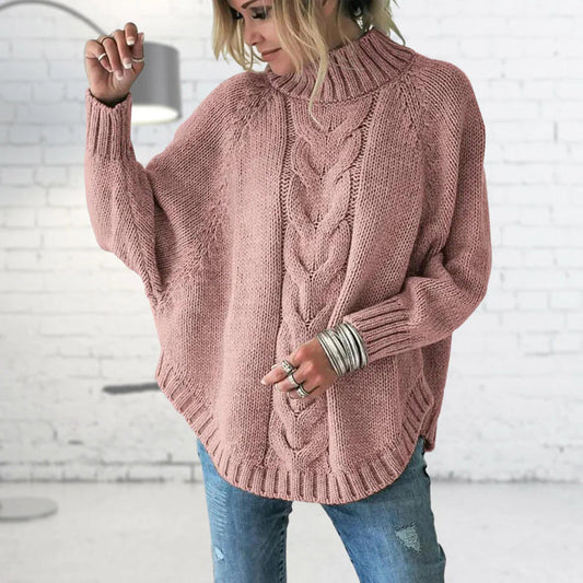 Modischer Rollkragenpullover aus Strick