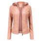 Luxuriöse schicke Lederjacke