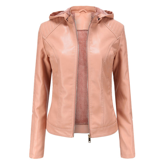 Luxuriöse schicke Lederjacke