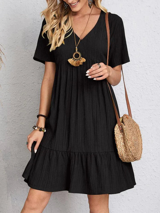 Silky's Elegance V-Neck Dress