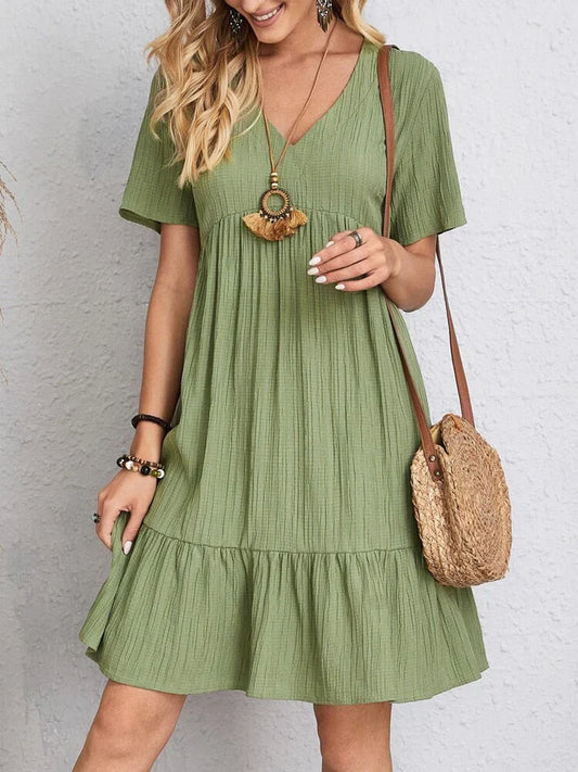 Silky's Elegance V-Neck Dress