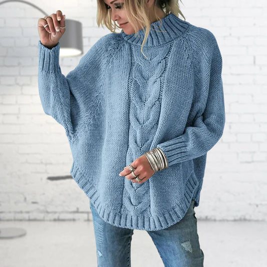 Modischer Rollkragenpullover aus Strick