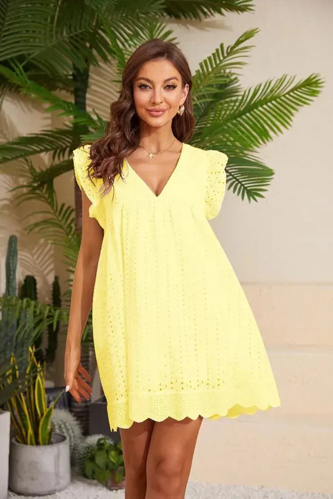 Ester's Sonniger Tag Tasche Eleganz Kleid