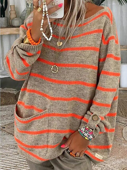 Leonie's Schicker Gestreifter Pullover