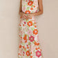 Maris's Blumiges Maxikleid mit Neckholder