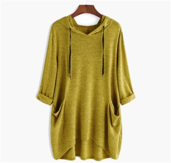Signe Unregelmäßige Taschen-Sweatshirt