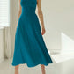 Mila Dickriemen Midi Kleid