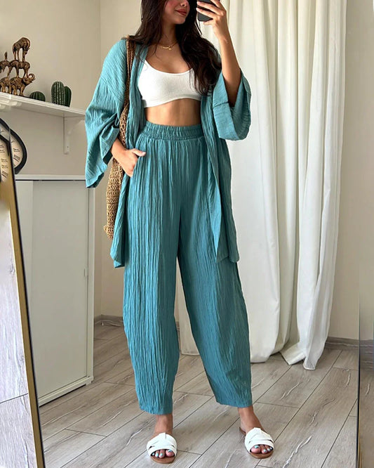 Melanie Zweiteiliges Set mit Strickjacke