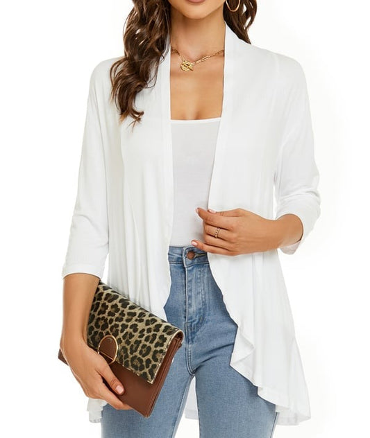 Camila Elegante Offene Vorderseite Strickjacken