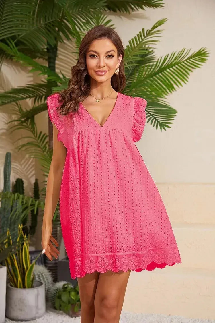 Ester's Sonniger Tag Tasche Eleganz Kleid